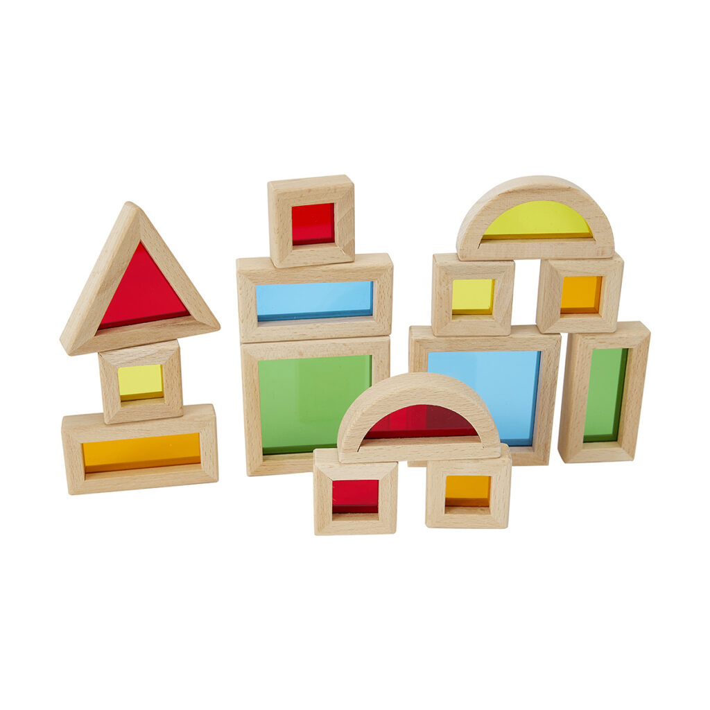 Wooden Light and Colour Blocks - Rent - eToyLibrary